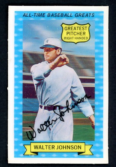 1970 Rold Gold #001 Walter Johnson Senators NR-MT 537530