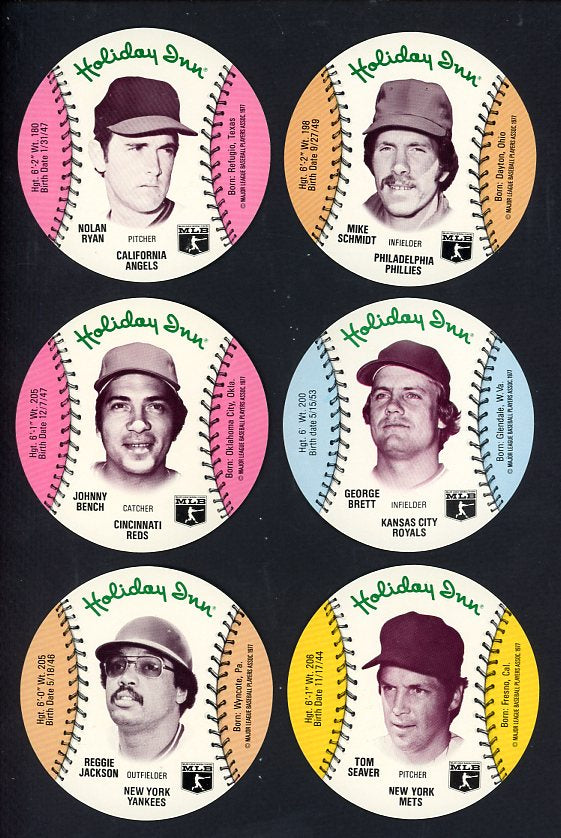 1977 Holiday Inn MSA Discs Complete Set EX-MT/NR-MT Ryan Brett 537541