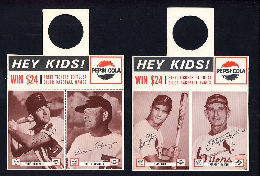 1963 Pepsi Tulsa Oilers Complete Panel Set EX-MT/NR-MT Pepper Martin 537547