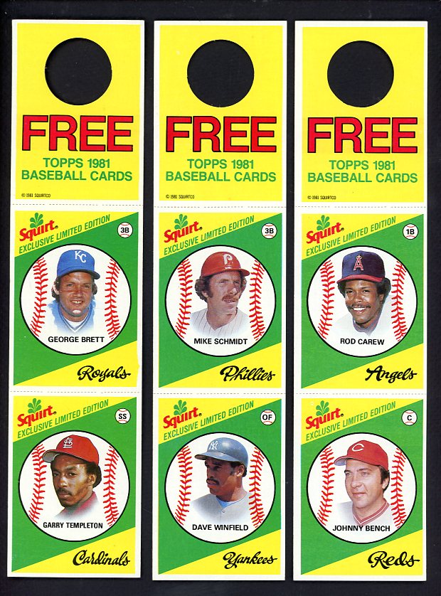 1981 Squirt Panels Complete Set EX-MT/NR-MT Schmidt Brett 537549
