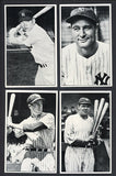 1980 Union Novelty Yankees Postcard Complete Set Ruth Mantle 537557