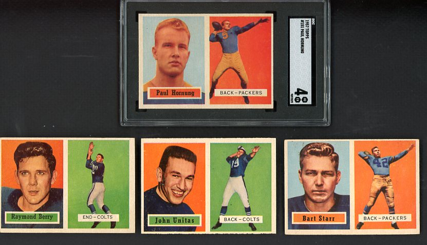 1957 Topps Football Complete Set EX+/EX-MT Unitas Hornung Starr 537567
