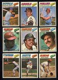 1977 Topps Cloth Stickers Complete Set EX-MT/NR-MT Ryan Schmidt Brett 537570