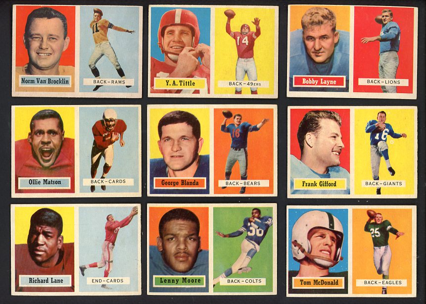 1957 Topps Set Lot 128 Diff EX-MT Tittle Blanda Layne 537572