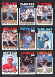 1986 O Pee Chee Baseball Complete Set NR-MT Mattingly Brett 537581