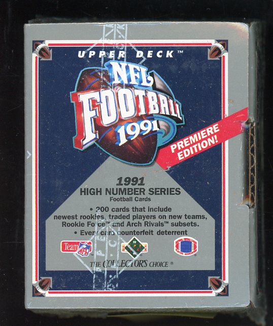 1991 Upper Deck High Series Football Complete Set Favre Moore 537592