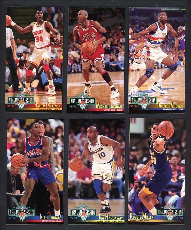 1993 Fleer Jam Session Basketball Complete Set EX-MT/NR-MT Jordan 537601