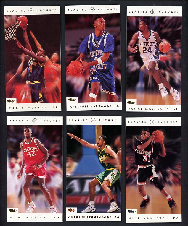 1993 Classic Futures Basketball Complete Set EX-MT/NR-MT Webber 537602