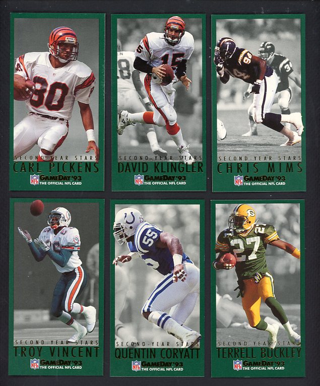 1993 Gameday Second Year Stars Complete Set EX-MT/NR-MT Pickens 537604