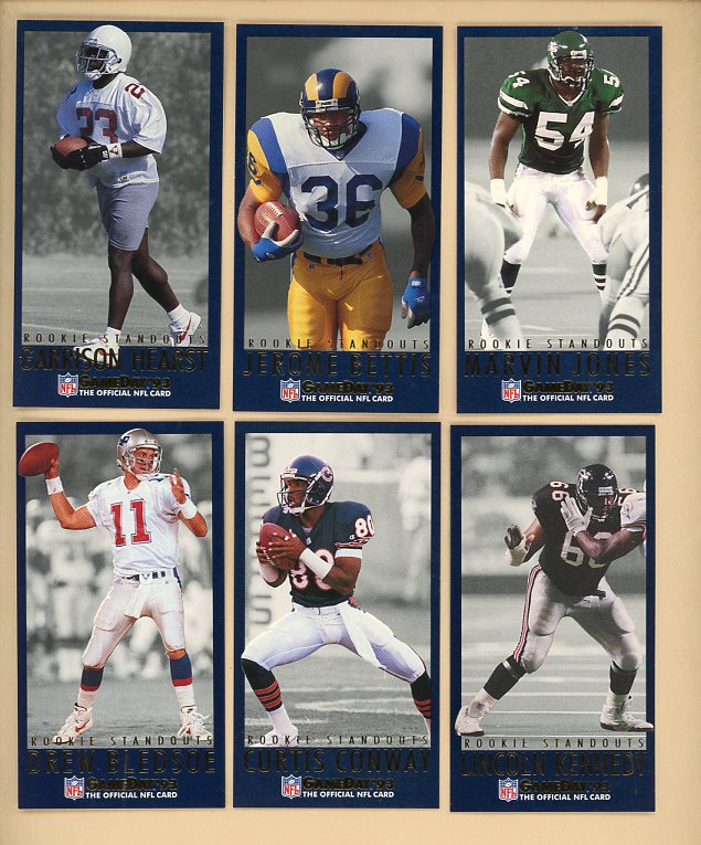 1993 Gameday Rookie Standouts Complete Set EX-MT/NR-MT Bettis 537605