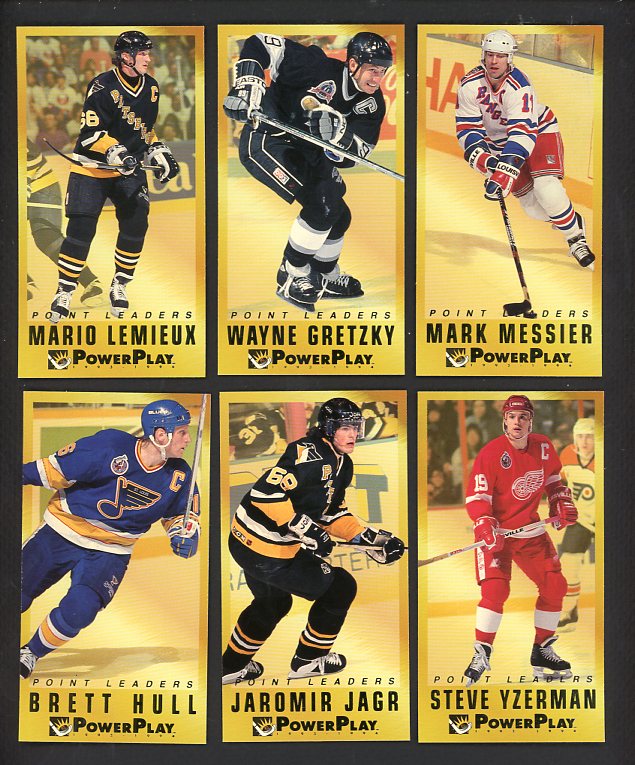 1993 Fleer Power Play Point Leaders Complete Set EX-MT/NR-MT 537611