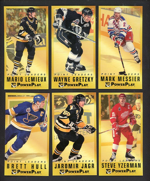 1993 Fleer Power Play Point Leaders Complete Set EX-MT/NR-MT 537611