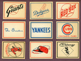 1961 Fleer Baseball Logo Decals Complete Set EX-MT/NR-MT 537614
