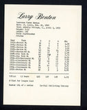 1974 Capital Publishing #104 Larry Benton Reds NR-MT 537668