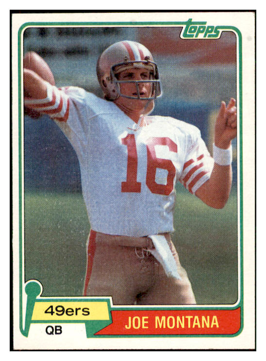 1981 Topps #216 Joe Montana 49ers EX-MT 537674