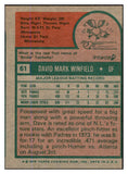1975 Topps Baseball #061 Dave Winfield Padres EX 537679