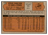 1972 Topps Baseball #420 Steve Carlton Cardinals EX 537688