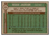 1976 Topps Baseball #500 Reggie Jackson A's NR-MT 537702