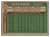 1976 Topps Baseball #240 Pete Rose Reds NR-MT 537703