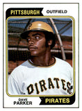 1974 Topps Baseball #252 Dave Parker Pirates EX-MT 537725