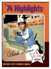 1975 Topps Baseball #001 Hank Aaron Rb Braves EX-MT 537728