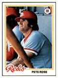 1978 Topps Baseball #020 Pete Rose Reds EX-MT 537733