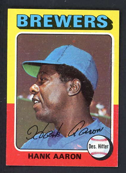 1975 Topps Baseball #660 Hank Aaron Brewers NR-MT 537734