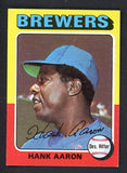 1975 Topps Baseball #660 Hank Aaron Brewers NR-MT 537734