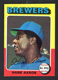 1975 Topps Baseball #660 Hank Aaron Brewers EX-MT 537736