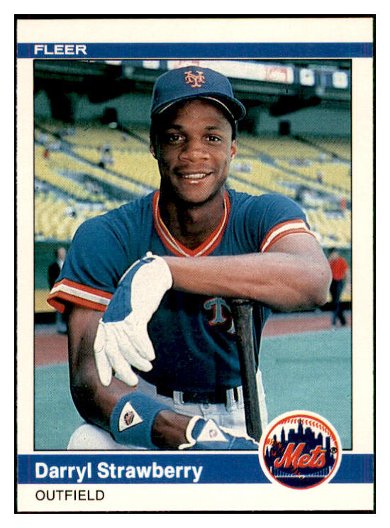 1984 Fleer #599 Darryl Strawberry Mets NR-MT 537754