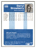1984 Fleer #599 Darryl Strawberry Mets NR-MT 537754