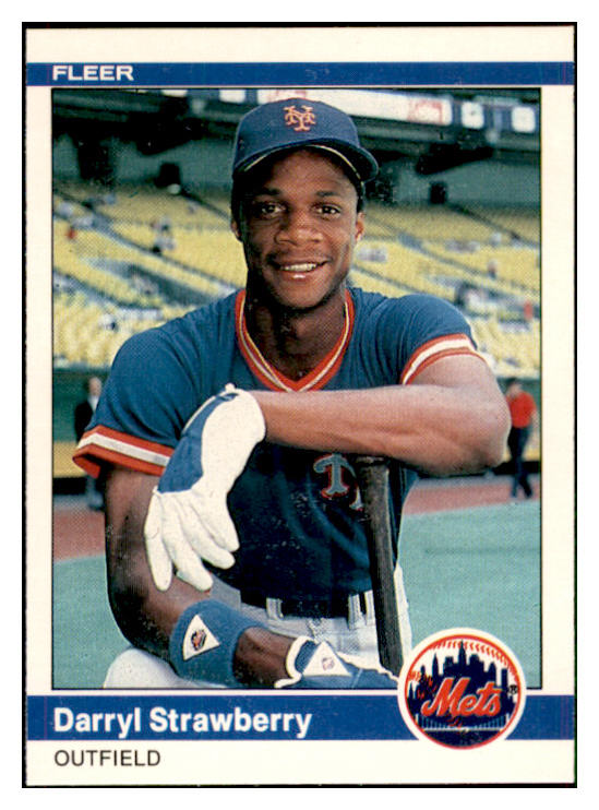 1984 Fleer #599 Darryl Strawberry Mets NR-MT 537756