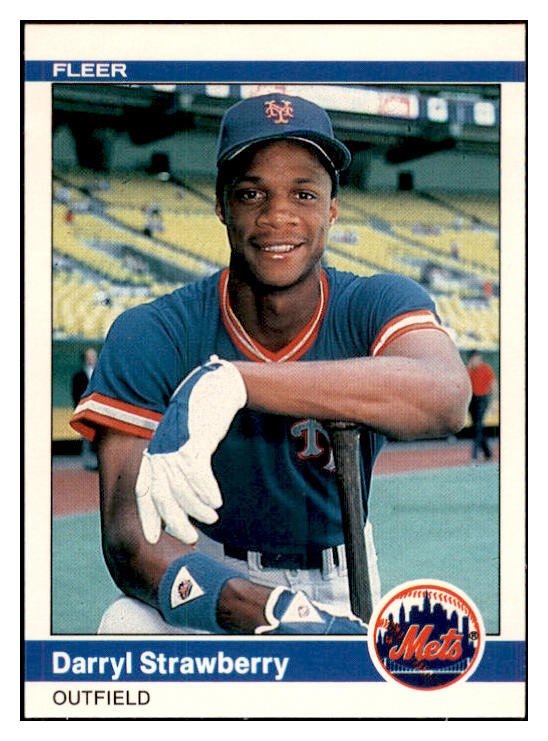 1984 Fleer #599 Darryl Strawberry Mets NR-MT 537757