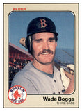 1983 Fleer #179 Wade Boggs Red Sox EX-MT 537768