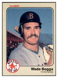 1983 Fleer #179 Wade Boggs Red Sox NR-MT 537771