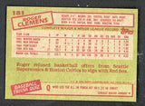 1985 Topps #181 Roger Clemens Red Sox NR-MT 537780