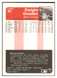 1985 Fleer #082 Dwight Gooden Mets NR-MT 537787