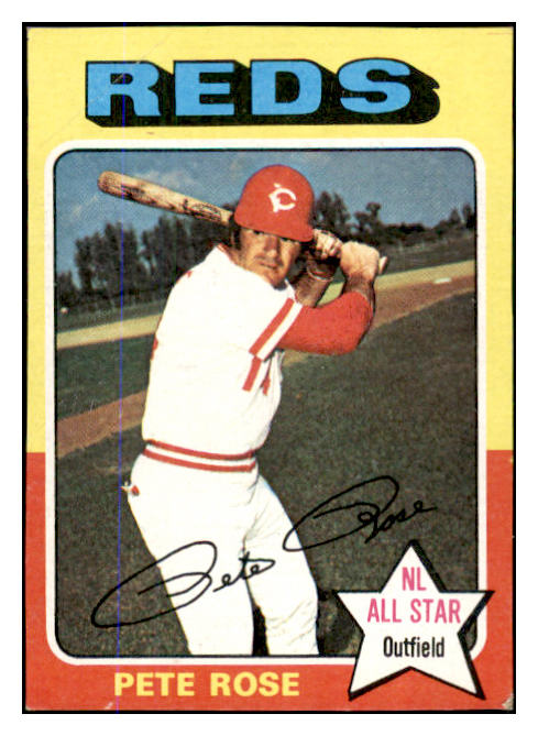 1975 Topps Mini Baseball #320 Pete Rose Reds VG-EX 537798