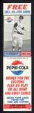 1963 Pepsi Cola Al Spangler Colt .45s EX-MT w Tab 537809