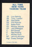 1975 TCMA All Time Team Lou Gehrig Yankees NR-MT 537825
