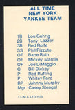 1975 TCMA All Time Team Babe Ruth Yankees EX-MT 537826
