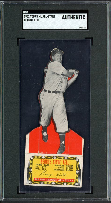 1951 Topps Major League All Stars George Kell Tigers SGC Auth 537828
