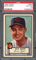 1952 Topps #363 Dick Rozek Indians PSA 4 VG-EX 537881