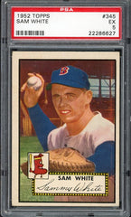 1952 Topps #345 Sam White Red Sox PSA 5 EX 537885