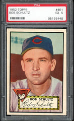 1952 Topps #401 Bob Schultz Cubs PSA 5 EX 537886