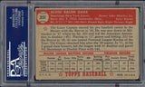 1952 Topps #351 Al Dark Giants PSA 3 VG 537889
