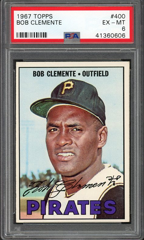 1967 Topps #400 Roberto Clemente Pirates PSA 6 EX-MT 537893