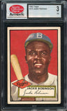 1952 Topps #312 Jackie Robinson Dodgers SCD 3 VG 537900