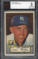 1952 Topps #331 Tom Morgan Yankees BVG 5 EX 537909