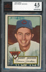 1952 Topps #322 Randy Jackson Cubs BVG 4.5 VG-EX+ 537910